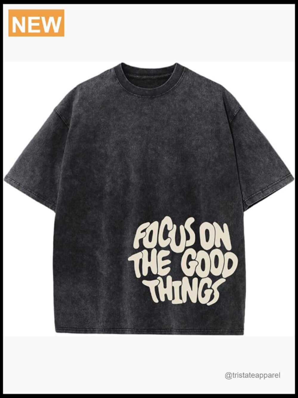 Inspirational Vintage Acid Wash Graphic Tee Streetwear Oversized T Shirt
